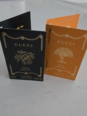 New Never Used GUCCI ROSA SUBLIME & YLANG AMBRATO  Samples